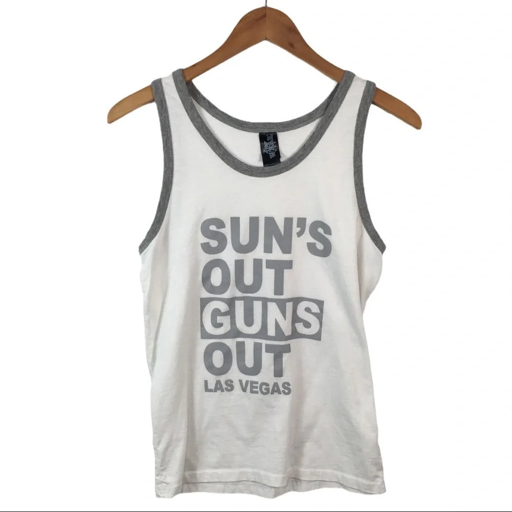 TS301 Suns Out Guns Out Las Vegas Bro Tank Top S